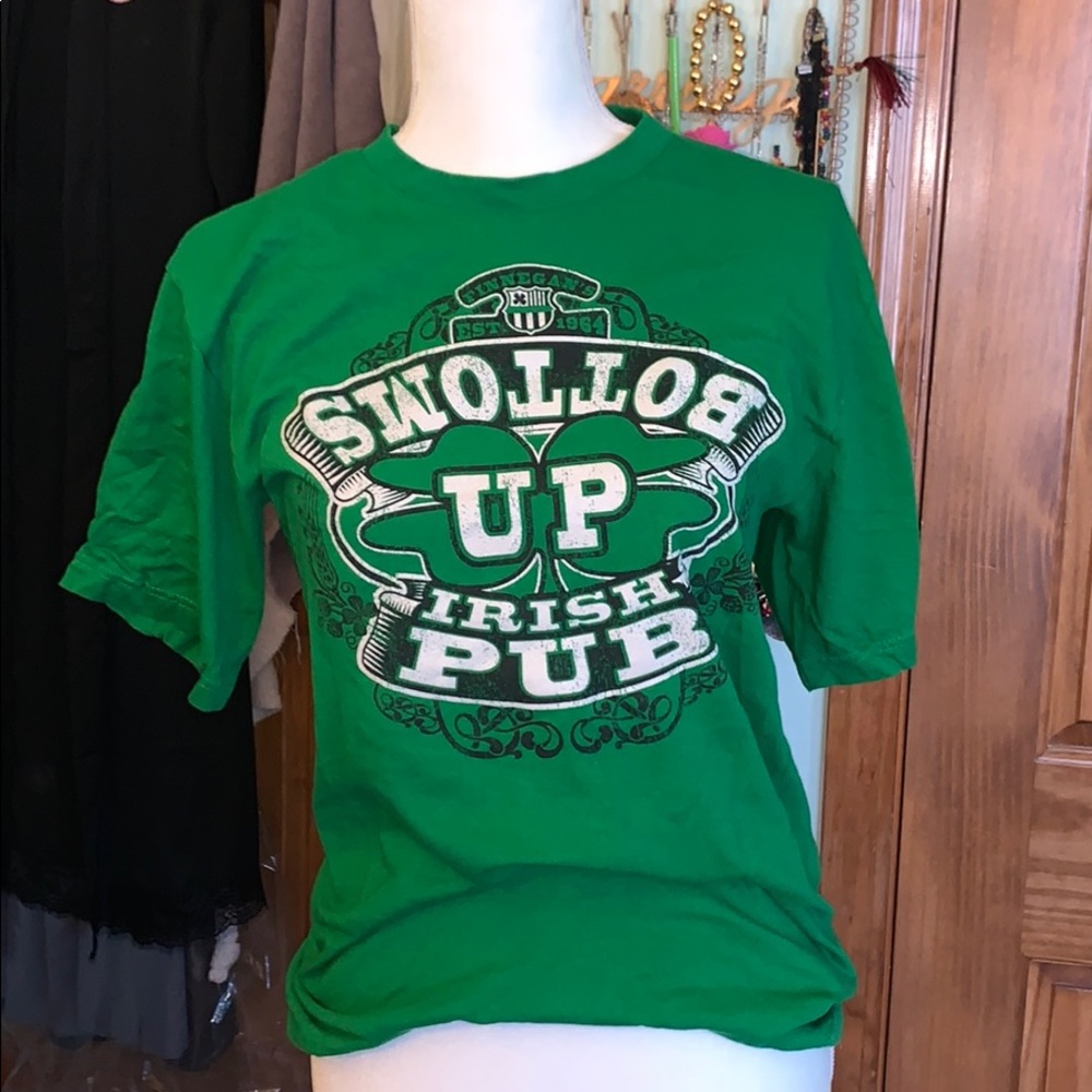 S Bottoms up Irish Pub Vintage T-shirt